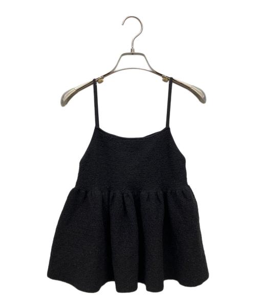 IENA（イエナ）IENA (イエナ) ペプラムニット ビスチェ ブラック サイズ:Freeの古着・服飾アイテム
