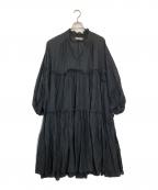 devotion twinsデボーションツインズ）の古着「ティアードチュニックワンピース」｜ブラック