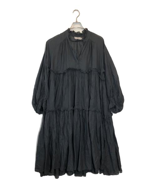 devotion twins（デボーションツインズ）Devotion TWINS (デボーションツウィンズ) ティアードチュニックワンピース ブラック サイズ:SIZE ONEの古着・服飾アイテム