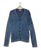 DIESELディーゼル）の古着「K-ARDI-D/ストーンウォッシュ加工カーディガン」｜ブルー