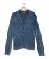 DIESEL（ディーゼル）の古着「K-ARDI-D/ストーンウォッシュ加工カーディガン」｜ブルー