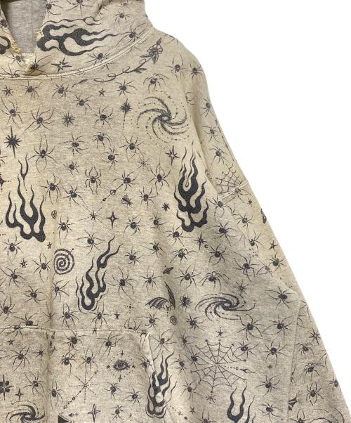 SAINT MICHAEL（セントマイケル）SAINT MICHAEL (セントマイケル) Dr.Woo (ドクターウー) DW HOODIE グレー サイズ:XLの古着・服飾アイテム