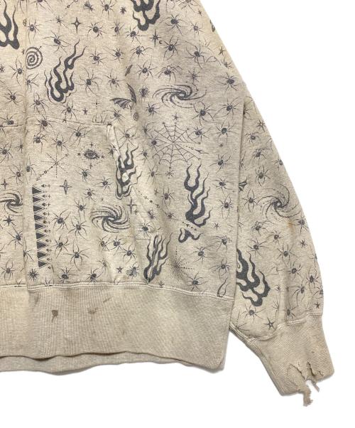 SAINT MICHAEL（セントマイケル）SAINT MICHAEL (セントマイケル) Dr.Woo (ドクターウー) DW HOODIE グレー サイズ:XLの古着・服飾アイテム