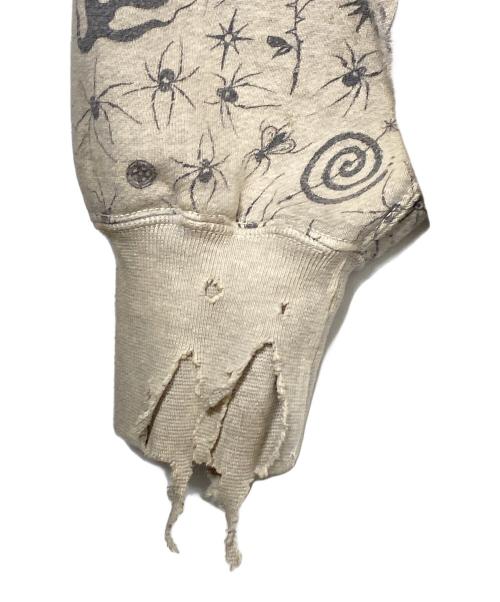 SAINT MICHAEL（セントマイケル）SAINT MICHAEL (セントマイケル) Dr.Woo (ドクターウー) DW HOODIE グレー サイズ:XLの古着・服飾アイテム