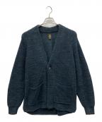 BATONERバトナ―）の古着「SIGNATURE 1BUTTON CARDIGAN」｜ネイビー