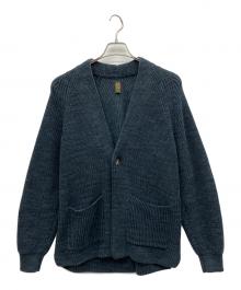 BATONER（バトナ―）の古着「SIGNATURE 1BUTTON CARDIGAN」｜ネイビー
