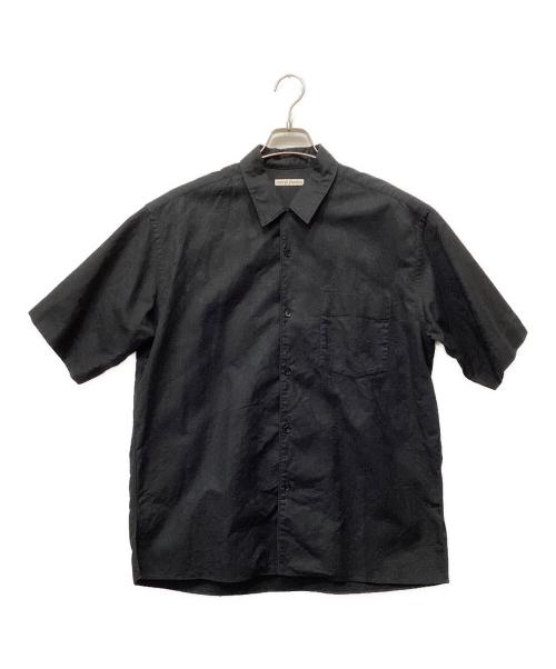 UNITED ARROWS（ユナイテッドアローズ）UNITED ARROWS (ユナイテッドアローズ) ペイズリー ジャガード オープンカラー ショートスリーブシャツ ブラック サイズ:Lの古着・服飾アイテム