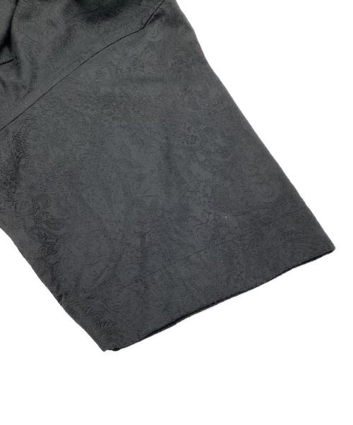 UNITED ARROWS（ユナイテッドアローズ）UNITED ARROWS (ユナイテッドアローズ) ペイズリー ジャガード オープンカラー ショートスリーブシャツ ブラック サイズ:Lの古着・服飾アイテム