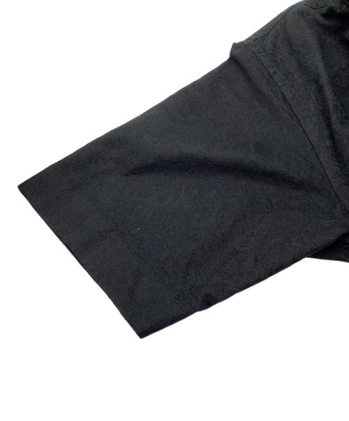 UNITED ARROWS（ユナイテッドアローズ）UNITED ARROWS (ユナイテッドアローズ) ペイズリー ジャガード オープンカラー ショートスリーブシャツ ブラック サイズ:Lの古着・服飾アイテム