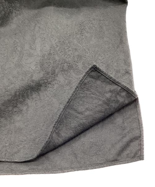 UNITED ARROWS（ユナイテッドアローズ）UNITED ARROWS (ユナイテッドアローズ) ペイズリー ジャガード オープンカラー ショートスリーブシャツ ブラック サイズ:Lの古着・服飾アイテム