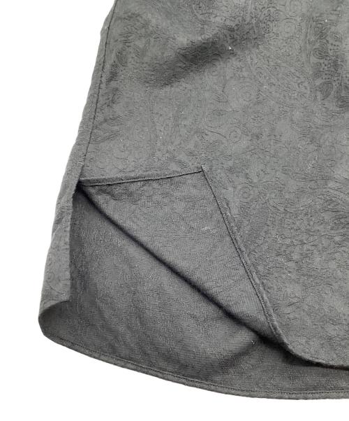 UNITED ARROWS（ユナイテッドアローズ）UNITED ARROWS (ユナイテッドアローズ) ペイズリー ジャガード オープンカラー ショートスリーブシャツ ブラック サイズ:Lの古着・服飾アイテム