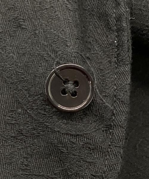 UNITED ARROWS（ユナイテッドアローズ）UNITED ARROWS (ユナイテッドアローズ) ペイズリー ジャガード オープンカラー ショートスリーブシャツ ブラック サイズ:Lの古着・服飾アイテム
