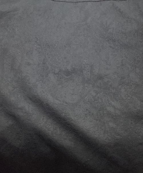 UNITED ARROWS（ユナイテッドアローズ）UNITED ARROWS (ユナイテッドアローズ) ペイズリー ジャガード オープンカラー ショートスリーブシャツ ブラック サイズ:Lの古着・服飾アイテム