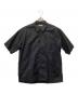 UNITED ARROWS（ユナイテッドアローズ）の古着「ペイズリー ジャガード オープンカラー ショートスリーブシャツ」｜ブラック