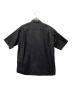 UNITED ARROWS (ユナイテッドアローズ) ペイズリー ジャガード オープンカラー ショートスリーブシャツ ブラック サイズ:L：4500円