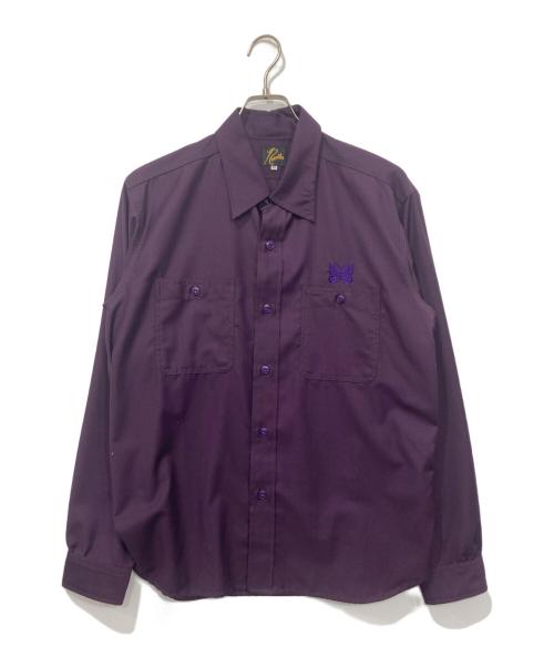Needles（ニードルズ）Needles (ニードルズ) Work Shirt/ワークシャツ パープル サイズ:Mの古着・服飾アイテム