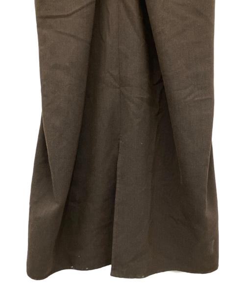 BALLSEY（ボールジィ）BALLSEY (ボールジィ) プレーンダブルフェイス ジャンパースカート ブラウン サイズ:36の古着・服飾アイテム