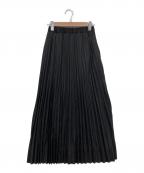 BEARDSLEYビアズリー）の古着「ハーフプリーツスカート」｜ブラック