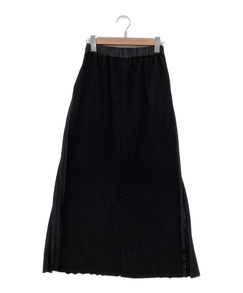 BEARDSLEY（ビアズリー）BEARDSLEY (ビアズリー) ハーフプリーツスカート ブラック サイズ:Freeの古着・服飾アイテム