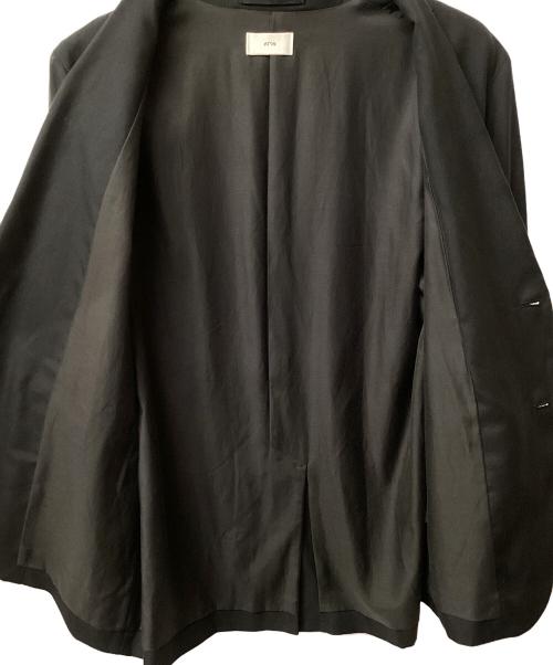ATON（エイトン）ATON (エイトン) NIDOM SILK TAILORED JACKET ブラック サイズ:SIZE 4の古着・服飾アイテム