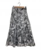 Mystradaマイストラーダ）の古着「オパールアートフラワースカート」｜グレー