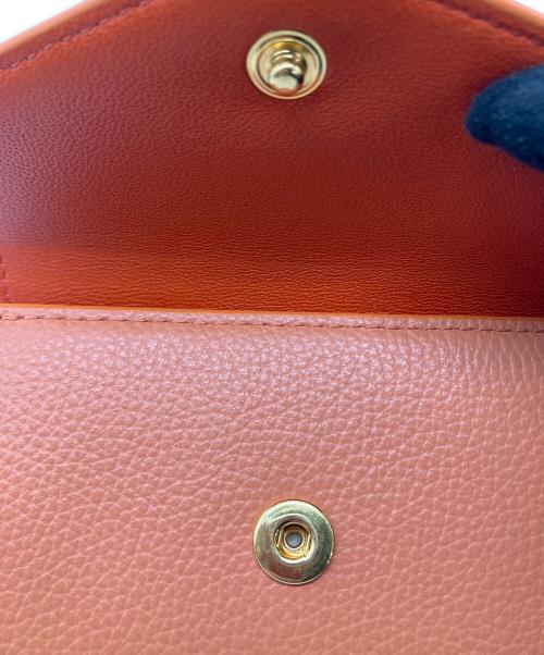 MULBERRY（マルベリー）MULBERRY (マルベリー) Folded Multi-Card Wallet オレンジの古着・服飾アイテム