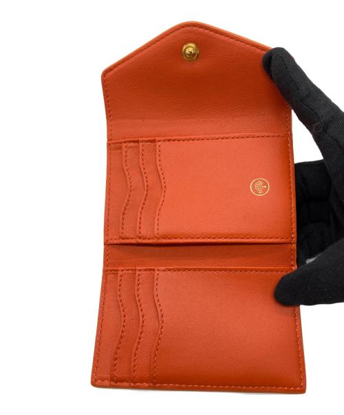 MULBERRY（マルベリー）MULBERRY (マルベリー) Folded Multi-Card Wallet オレンジの古着・服飾アイテム