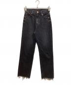 RED CARDレッドカード）の古着「ハイライズストレートデニム」｜ブラック