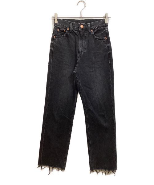 RED CARD（レッドカード）RED CARD (レッドカード) ハイライズストレートデニム ブラック サイズ:SIZE 22の古着・服飾アイテム