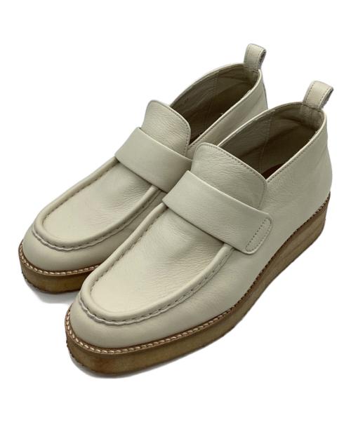 Odette e Odile（オデットエオディール）Odette e Odile (オデットエオディール) ブーティーローファー フラット35 ナチュラル サイズ:22㎝の古着・服飾アイテム