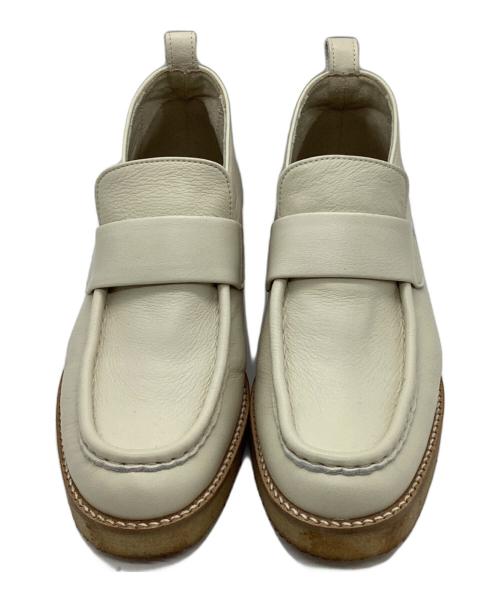 Odette e Odile（オデットエオディール）Odette e Odile (オデットエオディール) ブーティーローファー フラット35 ナチュラル サイズ:22㎝の古着・服飾アイテム