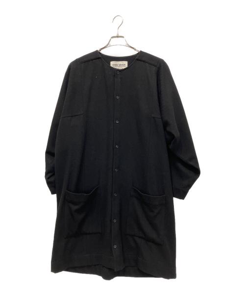 Henrik Vibskov（ヘンリック ヴィブスコフ）Henrik Vibskov (ヘンリック ヴィブスコフ) ノーカラーコート ブラック サイズ:Mの古着・服飾アイテム
