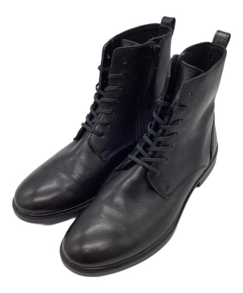 ECCO（エコー）ECCO (エコー) レースアップブーツ ブラック サイズ:23.5㎝の古着・服飾アイテム