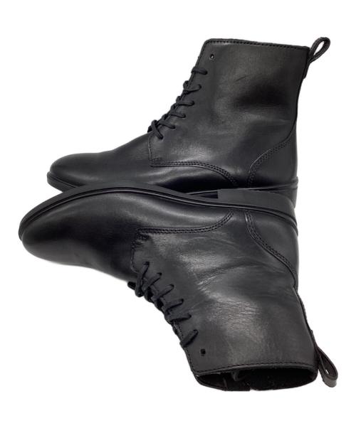 ECCO（エコー）ECCO (エコー) レースアップブーツ ブラック サイズ:23.5㎝の古着・服飾アイテム