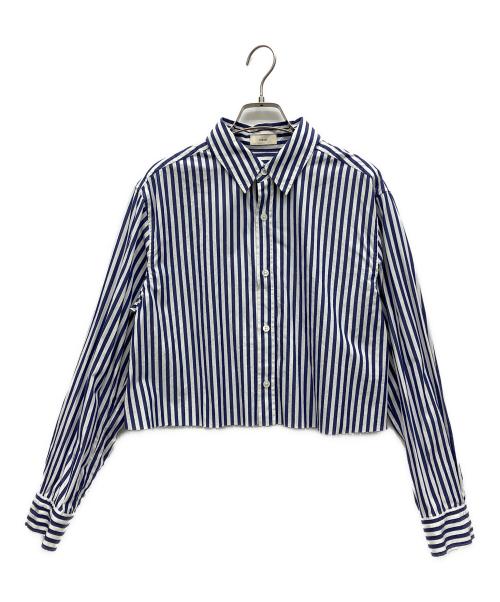 NAVE（ネイブ）NAVE (ネイブ) クロップド シャツ ネイビー サイズ:2の古着・服飾アイテム
