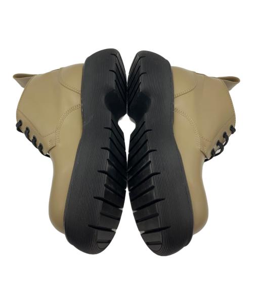 BOTTEGA VENETA（ボッテガベネタ）BOTTEGA VENETA (ボッテガベネタ) The Bounce プラットフォームレースアップブーツ ベージュ サイズ:38の古着・服飾アイテム