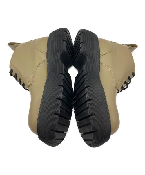 BOTTEGA VENETA（ボッテガベネタ）BOTTEGA VENETA (ボッテガベネタ) The Bounce プラットフォームレースアップブーツ ベージュ サイズ:38の古着・服飾アイテム