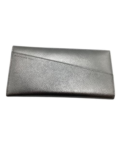 SMYTHSON（スマイソン）SMYTHSON (スマイソン) PANAMA SLIM TRAVEL WALLET シルバーの古着・服飾アイテム