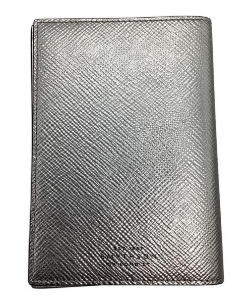 SMYTHSON（スマイソン）SMYTHSON (スマイソン) PANAMA SLIM TRAVEL WALLET シルバーの古着・服飾アイテム