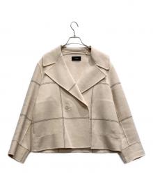 JOSEPH（ジョゼフ）の古着「ダブルフェイスタータン ショートコート」｜ベージュ