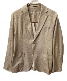 CIRCOLO 1901（チルコロ1901）の古着「ヘリンボーンストレッチ2Bジャケット」｜ベージュ