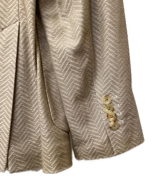 CIRCOLO 1901（チルコロ1901）CIRCOLO 1901 (チルコロ1901) ヘリンボーンストレッチ2Bジャケット ベージュ サイズ:50の古着・服飾アイテム