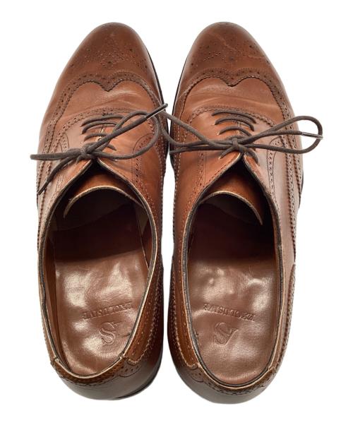 Alfred Sargent EXCLUSIVE（アルフレッドサージェント）Alfred Sargent EXCLUSIVE (アルフレッドサージェント) HUNT ウィングチップシューズ キャメル サイズ: 8 1/2の古着・服飾アイテム