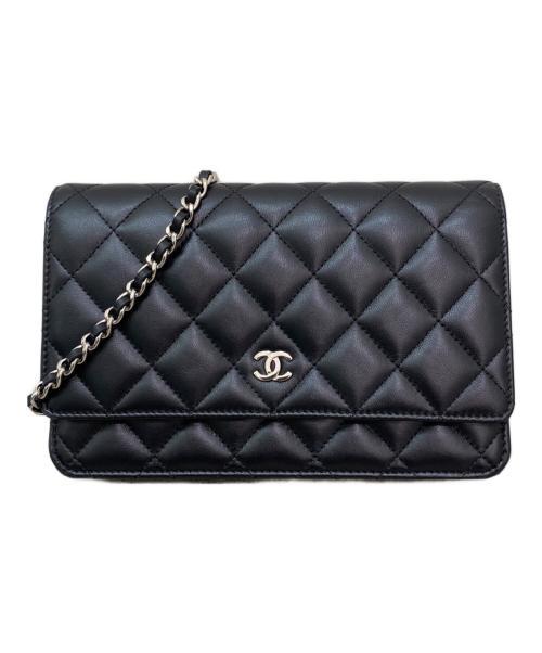CHANEL（シャネル）CHANEL (シャネル) マトラッセチェーンショルダーウォレット ブラックの古着・服飾アイテム