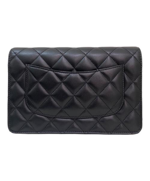 CHANEL（シャネル）CHANEL (シャネル) マトラッセチェーンショルダーウォレット ブラックの古着・服飾アイテム
