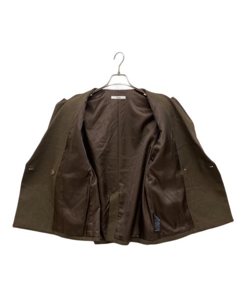 JOURNAL STANDARD relume（ジャーナルスタンダード レリューム）JOURNAL STANDARD relume (ジャーナルスタンダード レリューム) シャークツイードテーラドジャケット ブラウン サイズ:36の古着・服飾アイテム