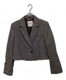 journal standard L'essage（ジャーナルスタンダード レサージュ）の古着「ツイードクロップドジャケット　23010370210030」｜ブラウン