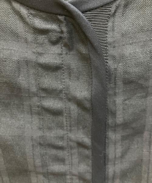 VERMEIL par iena（ヴェルメイユ パー イエナ）VERMEIL par iena (ヴェルメイユ パー イエナ) シャドーチェックカラミジャケット　ノーカラージャケット ブラック サイズ:FREEの古着・服飾アイテム