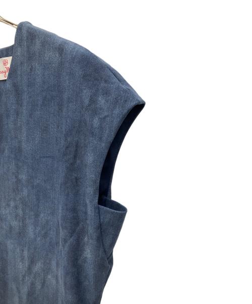 kay me（ケイミー）kay me (ケイミー) ブルー デニムサックワンピース インディゴ サイズ:Mの古着・服飾アイテム