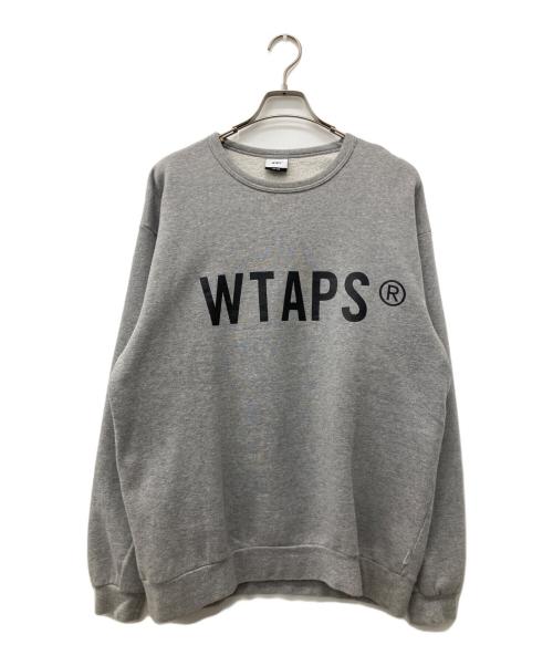 WTAPS（ダブルタップス）WTAPS (ダブルタップス) WTVUA ロゴスウェット グレー サイズ:3の古着・服飾アイテム